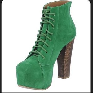Shoe Republic LA Graffiti Lug Sole Chunky Platform Booties